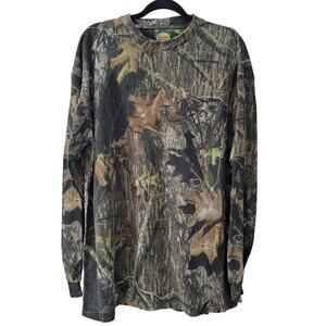 Cabela's Size XL‎ Camo Long Sleeve Shirt Crewneck Realtree Hunting Outdoor Top